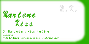 marlene kiss business card